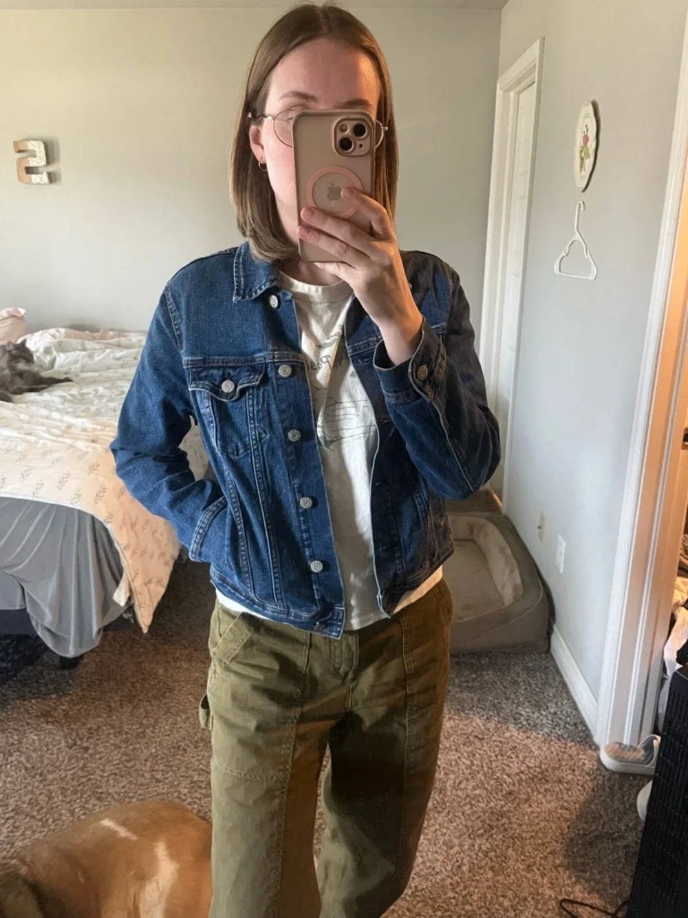 Old Navy Dark Blue Denim Jean Jacket - Picture 2 of 2